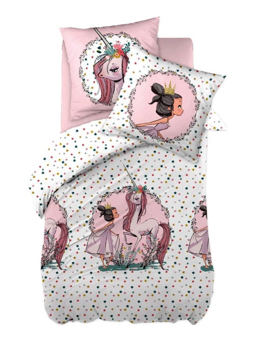 Parure Housse de couette Pegase le licorne magique - Kiabi