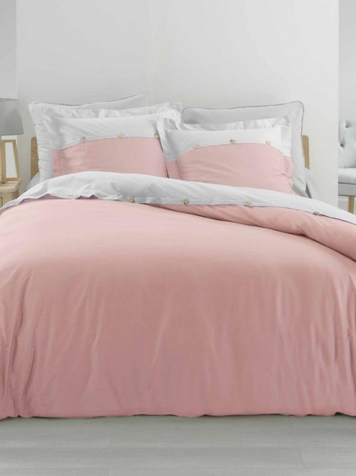 Parure Housse de couette Percale Collection Vice-Versa - Kiabi