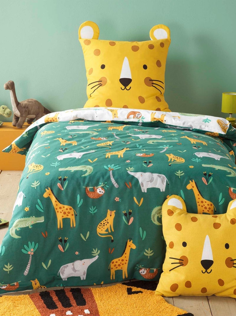 Parure housse de couette Petit Tigre Vert - Kiabi