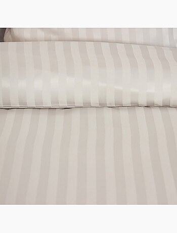Parure housse de couette Polyester motif Rayés Satinés