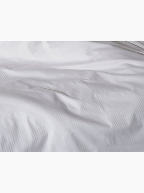 Parure housse de couette satin de coton rayé - Kiabi Parure housse de couette satin de coton rayé - Kiabi
