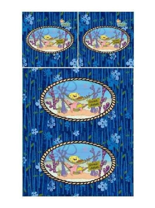 Parure housse de couette + taie Bob l eponge do not disturb - Kiabi