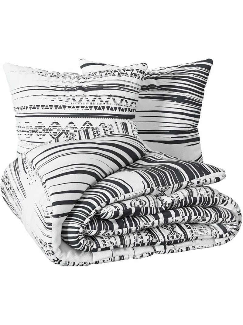 Parure Housse de couette + taie Collection Motifs ethniques Beige - Kiabi