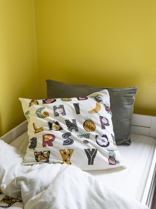 Parure housse de couette + taie Farandole ABC - Kiabi