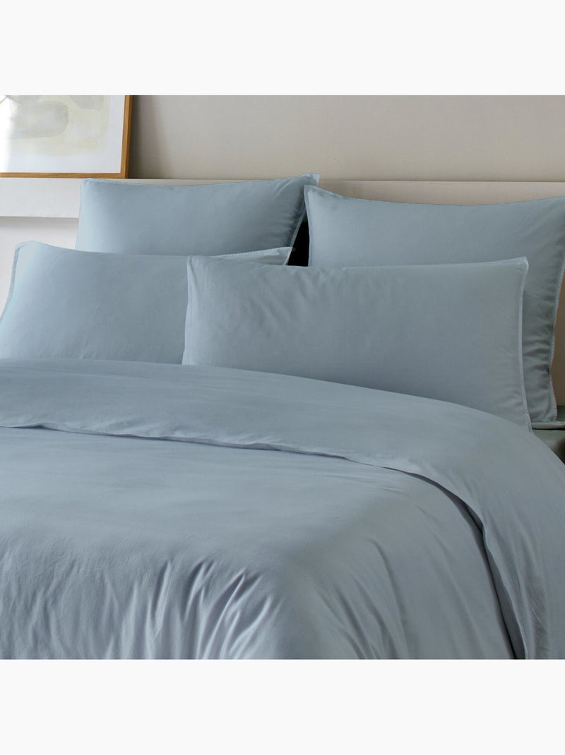 Parure housse de couette + taie(s) coton bamora Gris foncé - Kiabi