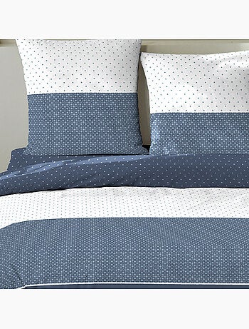 Parure housse de couette + taie(s) coton cini