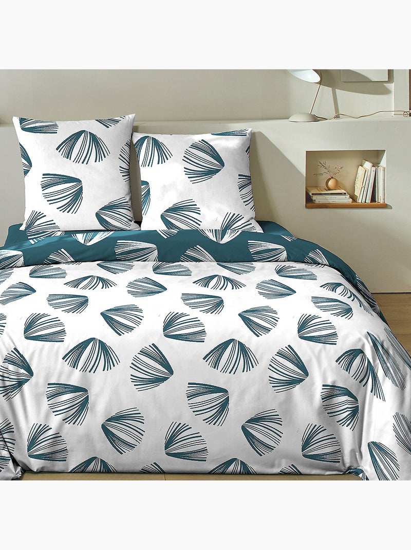 Parure housse de couette + taie(s) coton cocki Blanc - Kiabi