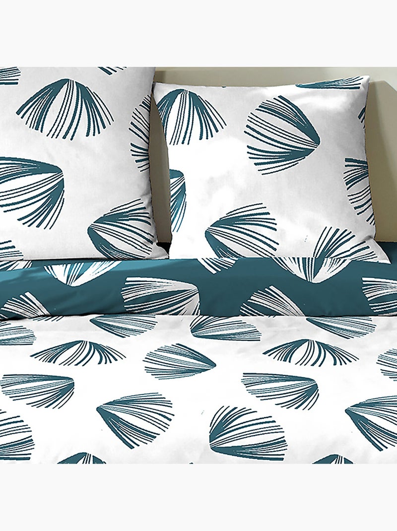 Parure housse de couette + taie(s) coton cocki Blanc - Kiabi