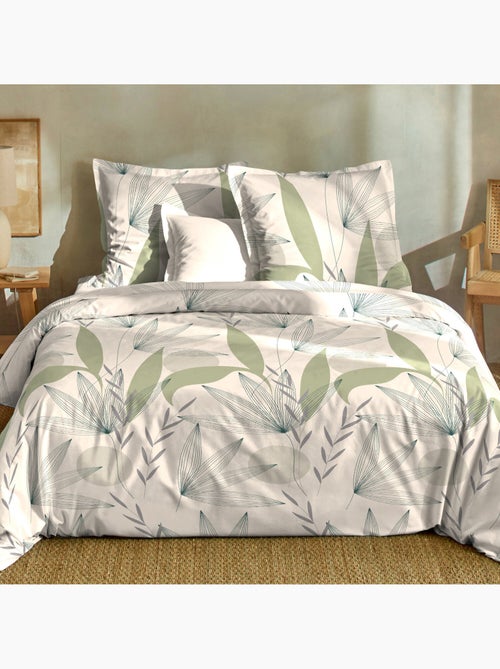 Parure housse de couette + taie(s) coton dune - Kiabi