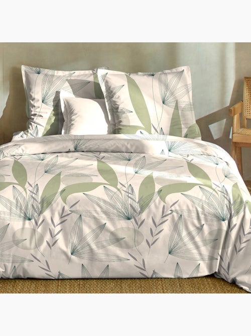 Parure housse de couette + taie(s) coton dune - Kiabi
