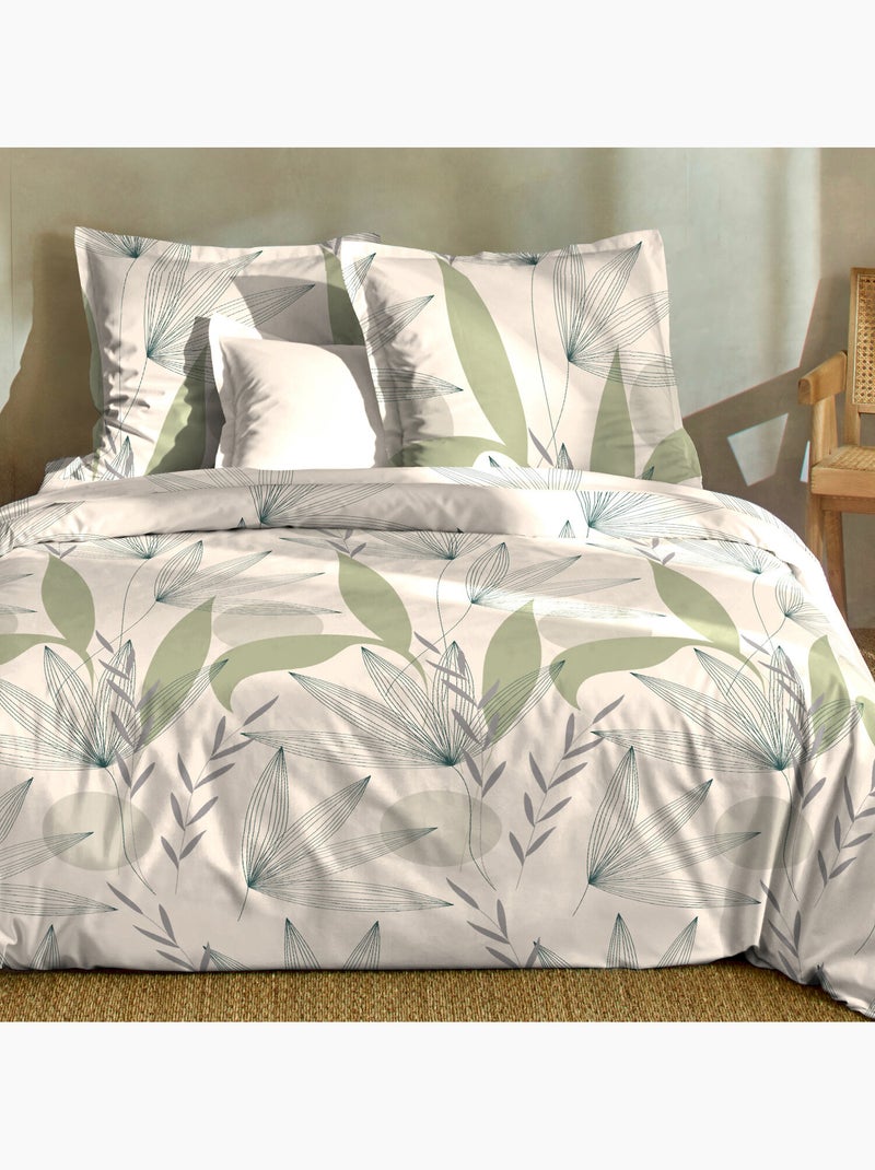 Parure housse de couette + taie(s) coton dune Blanc - Kiabi