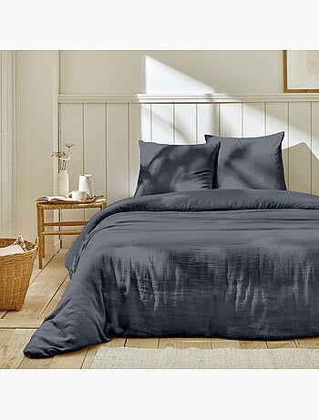 Parure housse de couette 100 % gaze de coton ozen