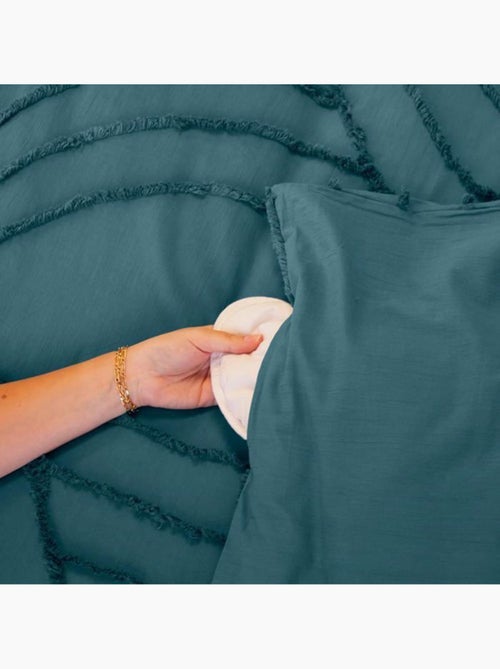 Parure housse de couette verlaine – 240x220 cm – coton lavé tufté – 52 fils/cm² - Kiabi Parure housse de couette verlaine – 240x220 cm – coton lavé tufté – 52 fils/cm² - Kiabi
