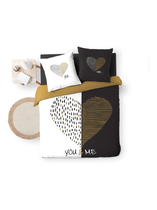 Parure Housse de couette You and Me - Kiabi Parure Housse de couette You and Me - Kiabi