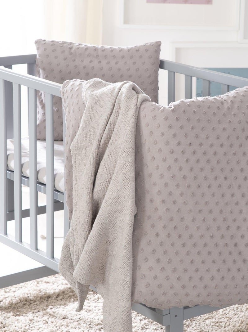 Parure lit bébé complète en coton bio 'Lil planet' ROBA Gris - Kiabi