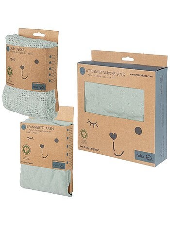 Parure lit bébé complète en coton bio 'Lil planet' ROBA