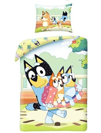 Parure lit microfibre réversible 140x200 - BLUEY