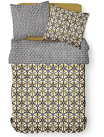 Parure pur coton 240 x 220cm, Hexagone - AFIBEL