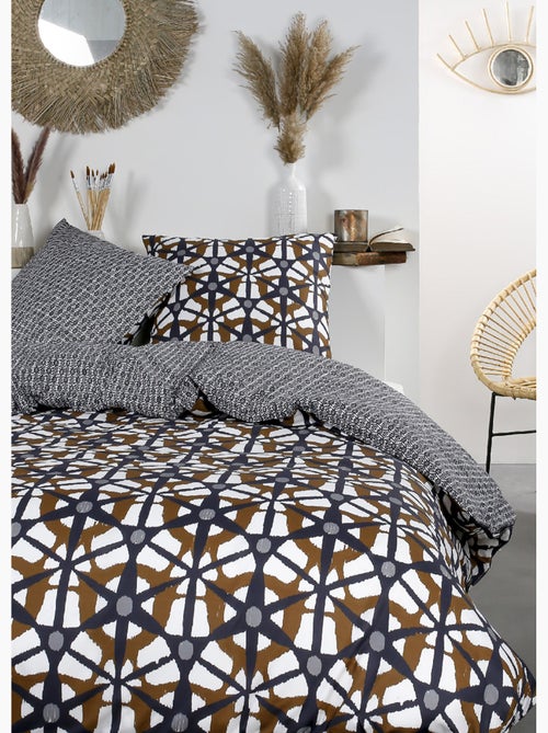 Parure pur coton 240 x 220cm, Hexagone - AFIBEL - Kiabi