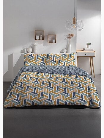 Parure pur coton 240 x 220cm, Optica - AFIBEL