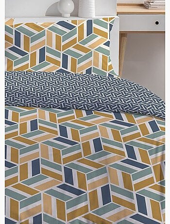 Parure pur coton 240 x 220cm, Optica - AFIBEL