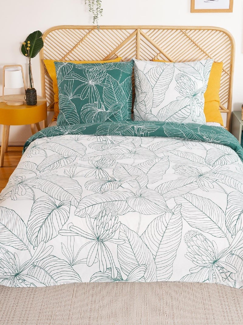 Parure réversible esprit exotique Vert foncé - Kiabi