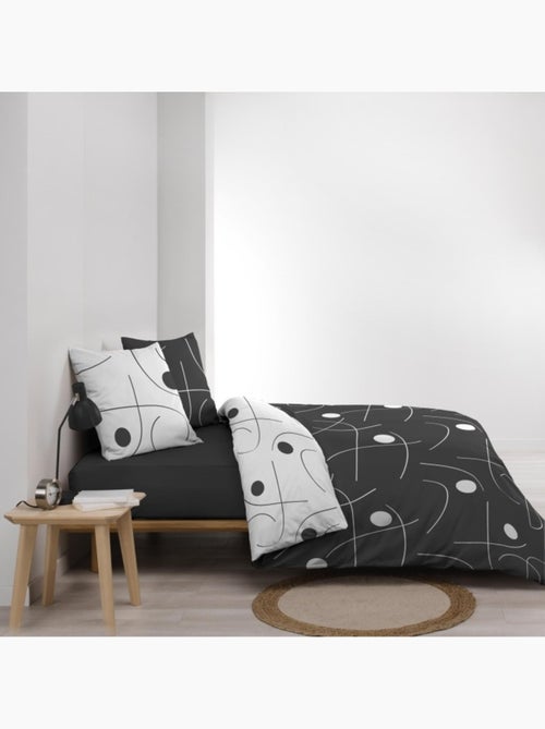 Parure réversible microfibre + 2 taies Sonate - Kiabi