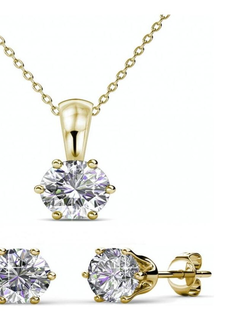 Parures Birth Stone - Doré et Cristal Doré/or - Kiabi