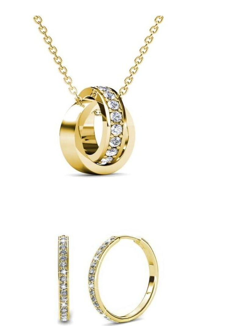Parures Chic Circle Hoop - Doré et Cristal Doré/or - Kiabi
