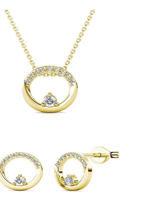 Parures Clarine - Doré et Cristal - Kiabi