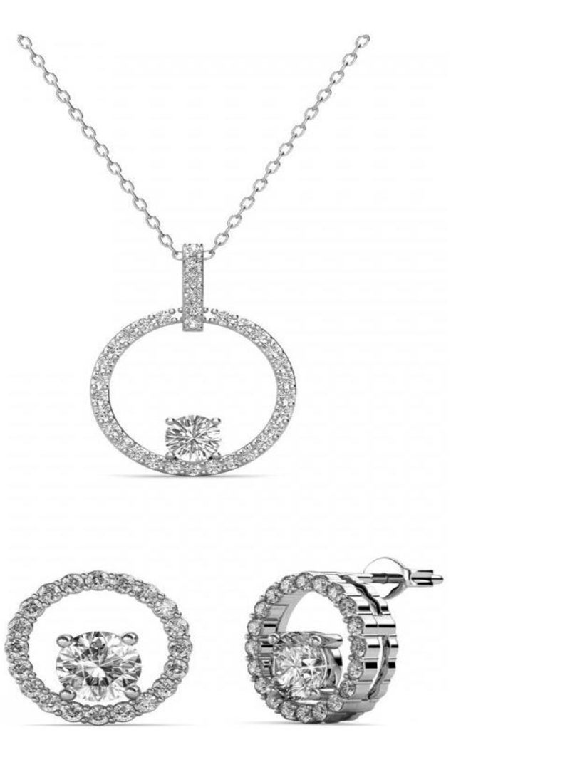 Parures Desiree - Argenté et Cristal Argent - Kiabi