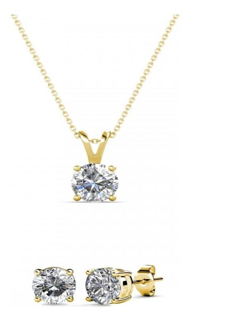 Parures Mary - Doré et Cristal Doré/or - Kiabi
