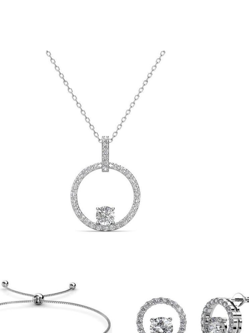 Parures Mia Amory - Argenté et Cristal Argent - Kiabi
