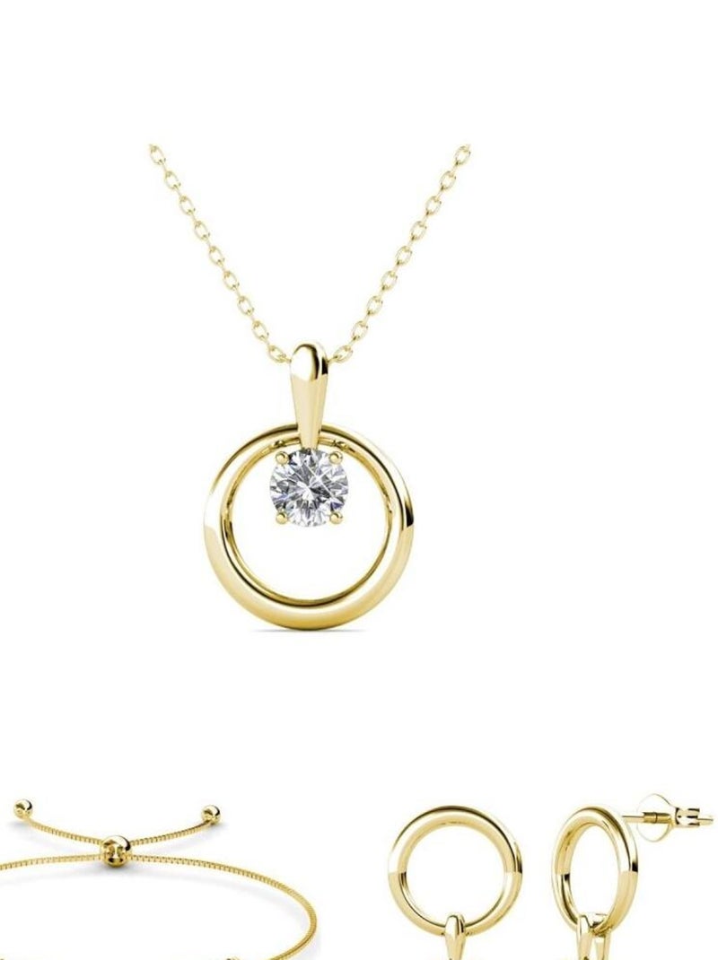 Parures Mia Octavia - Doré et Cristal Doré/or - Kiabi