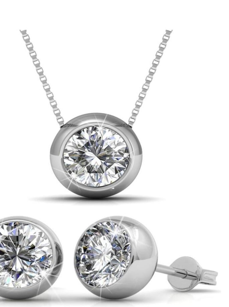 Parures Moon - Argenté et Cristal Argent - Kiabi