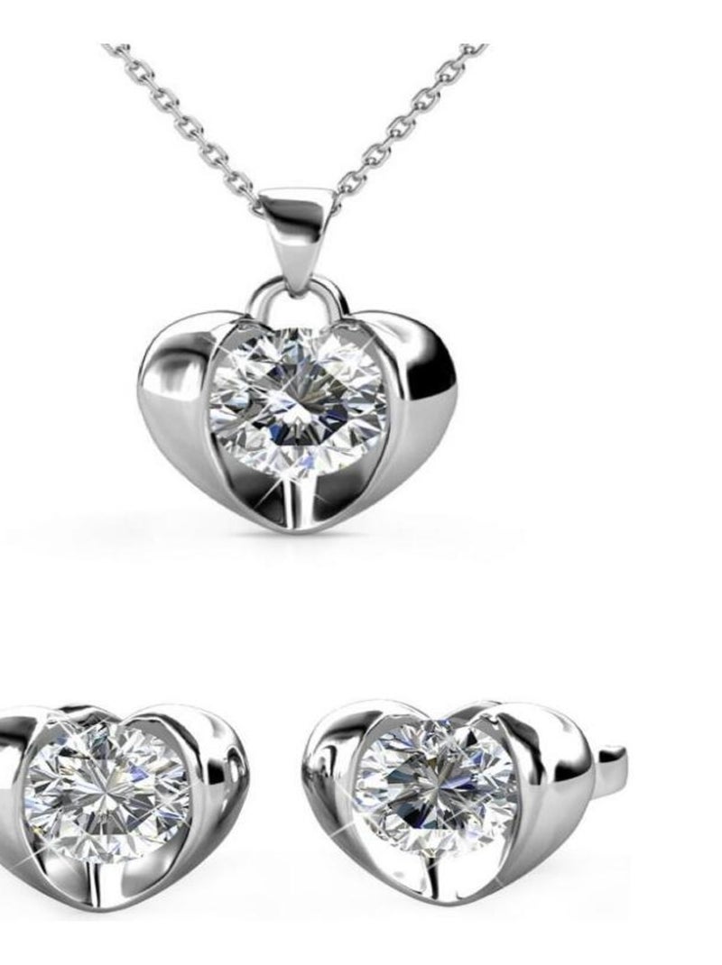 Parures Simply Love - Argenté et Cristal Argent - Kiabi
