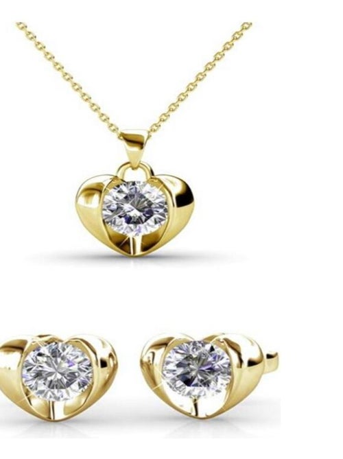 Parures Simply Love - Doré et Cristal - Kiabi