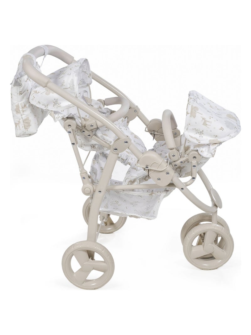Pasito a pasito - Poussette double pour poupées Beige - Kiabi