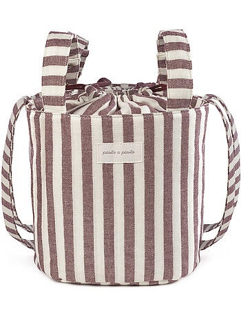Pasito a pasito - Sac Bucket Cherry Rayé