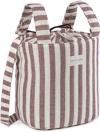 Pasito a pasito - Sac Bucket Cherry Rayé