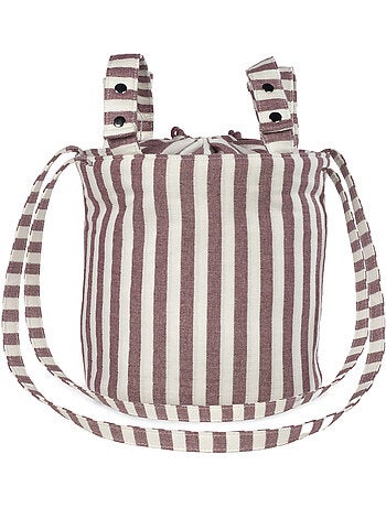 Pasito a pasito - Sac Bucket Cherry Rayé