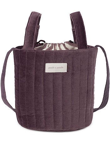Pasito a pasito - Sac Bucket Cherry Velvet