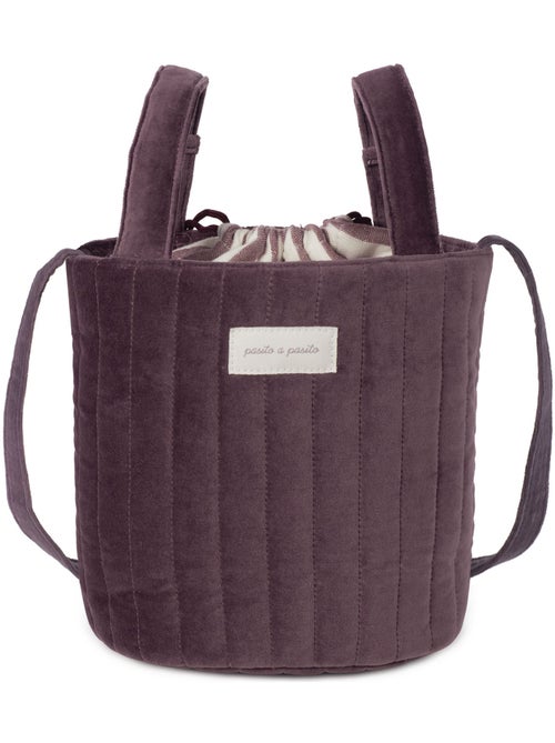 Pasito a pasito - Sac Bucket Cherry Velvet - Kiabi Pasito a pasito - Sac Bucket Cherry Velvet - Kiabi