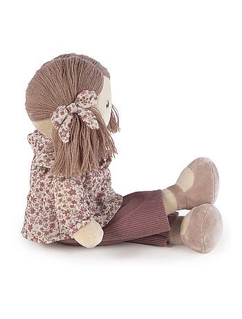 Pasito a pasito | Pasito a pasito | Poupée Bibi peluche pour enfant Cherry flowers