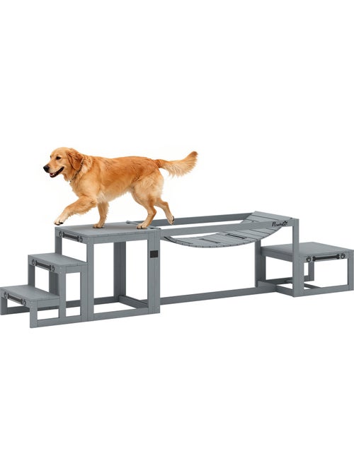 Passerelle agility chiens bois de sapin - Kiabi