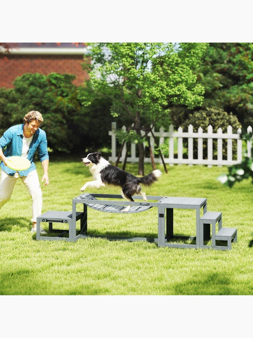Passerelle agility chiens bois de sapin - Kiabi