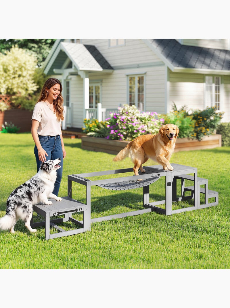 Passerelle agility chiens bois de sapin Gris - Kiabi
