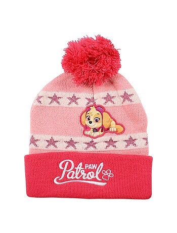 Pat Patrouille - Bonnet fille avec pompon imprimé
