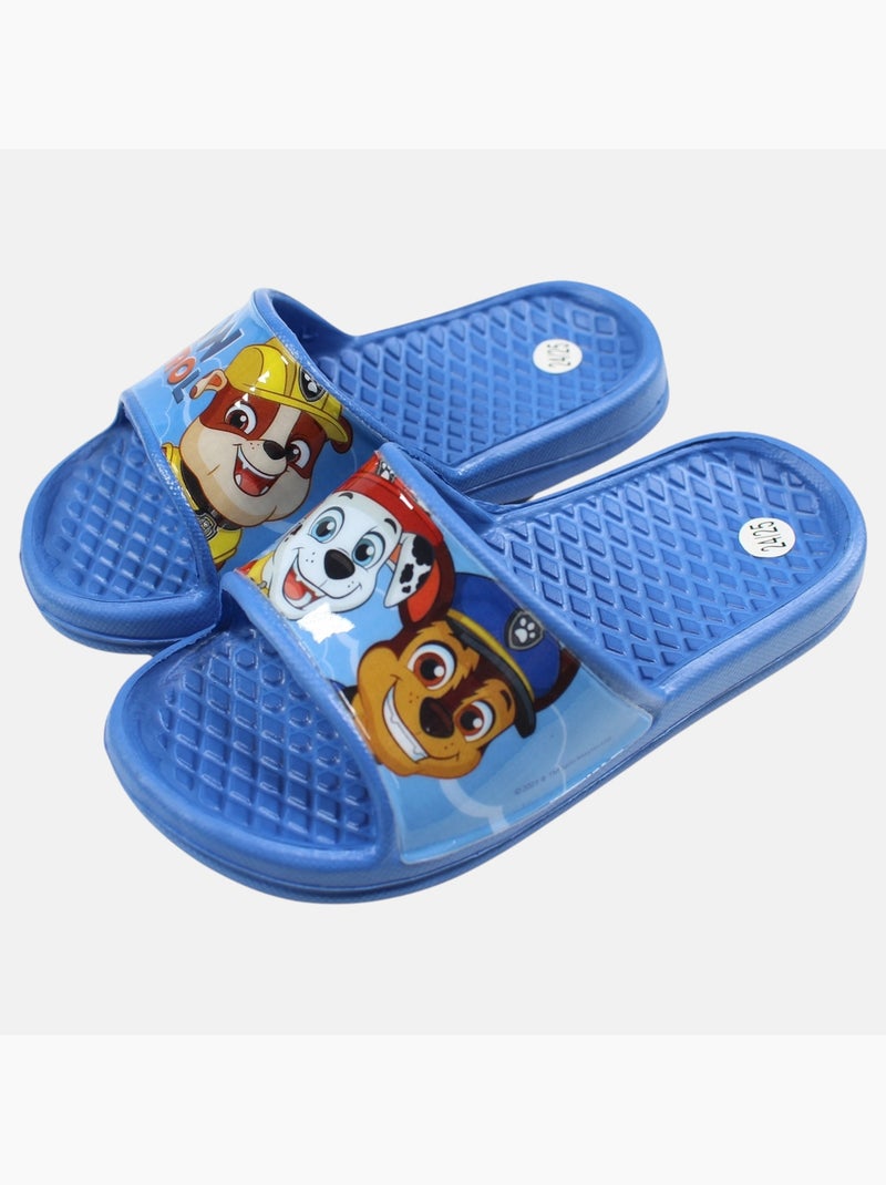 Pat Patrouille - Claquettes de bain enfant à motif Bleu - Kiabi