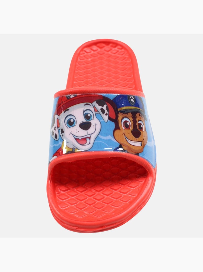 Pat Patrouille - Claquettes de bain enfant à motif Rouge - Kiabi